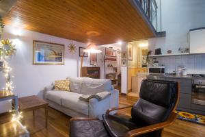 Kuchyň nebo kuchyňský kout v ubytování Loft in Testaccio