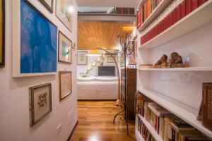 Postel nebo postele na pokoji v ubytování Loft in Testaccio