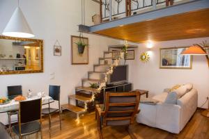 Posezení v ubytování Loft in Testaccio