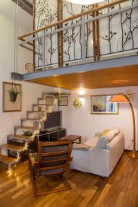 Posezení v ubytování Loft in Testaccio