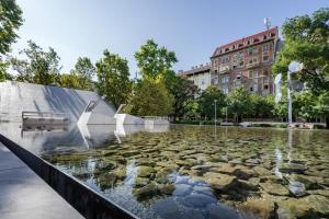 Vonkajšia záhrada v ubytovaní Live Star Apartment