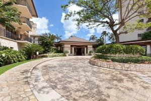 a driveway in front of a building at Ko Olina Beach Villas O410 - 2BR Luxury Condo with Partial Ocean View in Kapolei