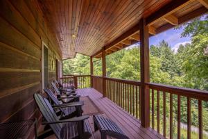 Balkón nebo terasa v ubytování Lazy Bear Inn