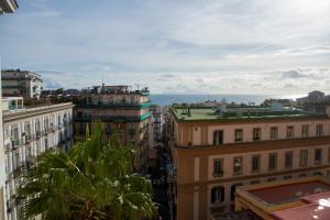 a view of the city from a building at Villa Margherita in Naples