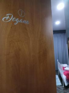 a door to a room with a sign on it at La Torre B&B in Avellino