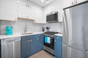 Η κουζίνα ή μικρή κουζίνα στο Unit 3 European style King size bed Stockton College +6 φωτογραφίες