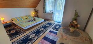 Postel nebo postele na pokoji v ubytování Apartment in Balatonszabadi 43404