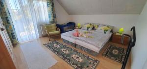 Postel nebo postele na pokoji v ubytování Apartment in Balatonszabadi 43404
