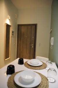 A bed or beds in a room at Aelia Apartment 2 Ioannina