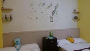 Rúm í herbergi á Amalfi Homestay