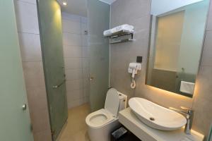 Koupelna v ubytování Rume Hotel