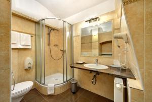 Ein Badezimmer in der Unterkunft Hotel Konvice