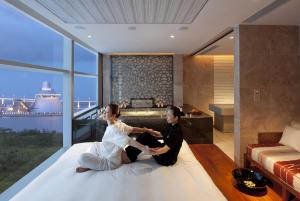 Voodi või voodid majutusasutuse Mandarin Oriental, Macau toas
