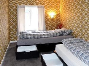 Postel nebo postele na pokoji v ubytování Holiday home Snillfjord