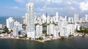 Nespecifikovaný výhled na destinaci Cartagena nebo výhled na město při pohledu z hotelu