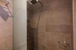 A bathroom at Villa Zoe , south Crete , Triopetra