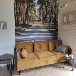 Posedenie v ubytovaní Ślusarnia-domek z sauną nad jeziorem, Kaszuby