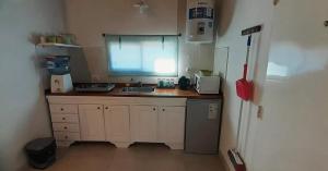 Dapur atau dapur kecil di Magnolia's Cabañas