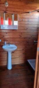 Ένα μπάνιο στο Cabañas Tres Pinos