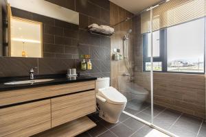 Koupelna v ubytování DOME Homestay