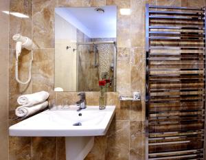 Koupelna v ubytování Hotel Pod Zamkem