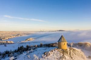 Przyroda w pobliżu tego domu w stylu alpejskim