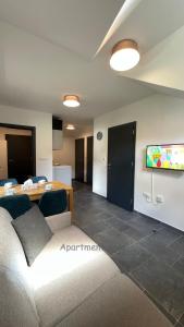 TV a/nebo společenská místnost v ubytování Apartma Zala, Golte