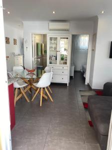 A kitchen or kitchenette at Relax and enjoy with a view of El Teide and sea