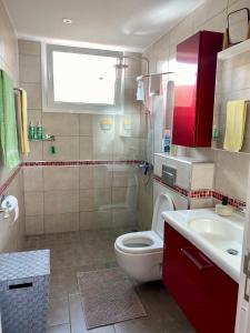 A bathroom at Relax and enjoy with a view of El Teide and sea