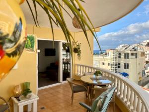 A balcony or terrace at Relax and enjoy with a view of El Teide and sea