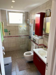 A bathroom at Relax and enjoy with a view of El Teide and sea