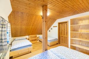 Posteľ alebo postele v izbe v ubytovaní Ferienhaus Alte Mühle Hohentauern