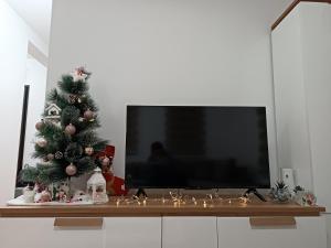 TV tai viihdekeskus majoituspaikassa Apartman Meseceva dolina