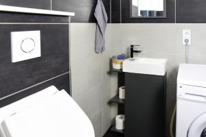 Koupelna v ubytování Ferienhaus Oberhof