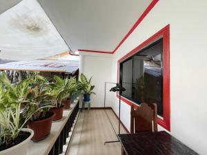 TV a/nebo společenská místnost v ubytování Lara's Guesthouse Siargao