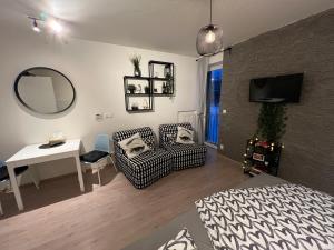 Posezení v ubytování NEW Nelis Apartment Klínovec
