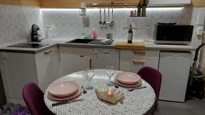 Chalet Sanset的厨房或小厨房