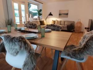 Khu vực ghế ngồi tại Ferienwohnung Wiesengrund 2