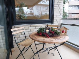 Ban công/sân hiên tại Ferienwohnung Wiesengrund 2