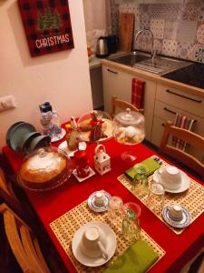 A kitchen or kitchenette at B&B A casa di Carla