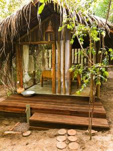 Un jardín fuera de Na Floresta Glamping