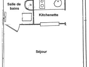 Plán poschodí v ubytovaní Luchon : Appartement 2 pers, Balcon Sud, Parking, Proche Thermes - FR-1-313-217