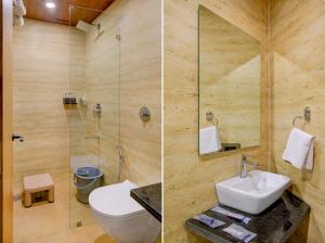 Koupelna v ubytování Metropolis Business Hotel