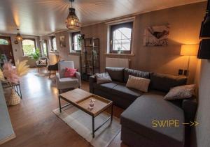 Χώρος καθιστικού στο Vakantiewoning - ‘t Ouwershuys