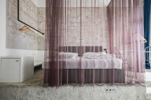 Posteľ alebo postele v izbe v ubytovaní easy flat Augarten
