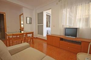 Televízia a/alebo spoločenská miestnosť v ubytovaní Apartamento en el centro de Malaga, en el Soho