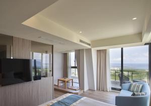 TV a/nebo společenská místnost v ubytování Lanyang Seaview Hotel