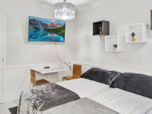 En eller flere senge i et værelse på Holiday Home Levin tuisku by Interhome + 9 billeder