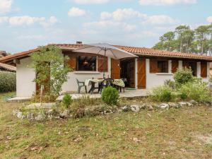 Bygningen som feriehuset ligger i