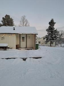 Aurora River Camp Glass igloos & cabins v zimě